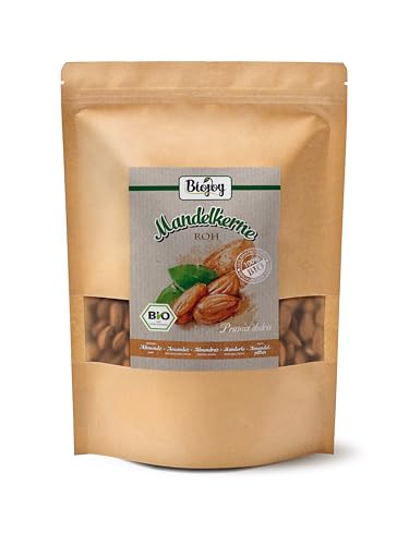 Biojoy BIO-Mandeln ganz (1 kg), naturbelassen und ungesalzen von Biojoy