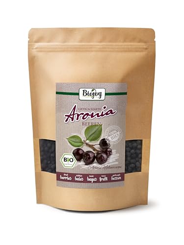 Biojoy BIO-Aroniabeeren (500 gr), getrocknet und ganz (Aronia melanocarpa) von Biojoy