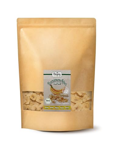 Biojoy BIO-Bananenchips (1 kg), getrocknet und ungeschwefelt von Biojoy