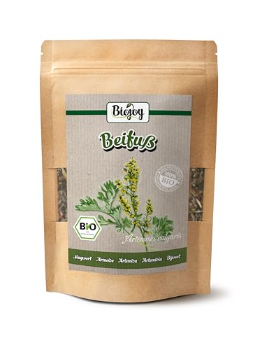 Biojoy BIO-Beifuß Tee (100 gr), getrocknet und geschnitten, Beifusskraut (Artemisia vulgaris) von Biojoy
