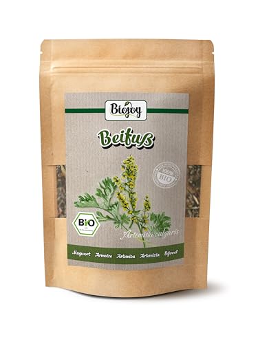 Biojoy BIO-Beifuß Tee (100 g), getrocknet und geschnitten, Beifusskraut (Artemisia vulgaris) von Biojoy