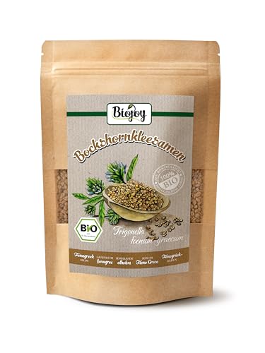 Biojoy BIO-Bockshornkleesamen (500 g), getrocknet und ganz, ideal für Bockshornklee-Tee von Biojoy