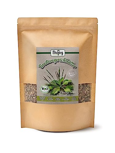 Biojoy BIO-Breitwegerich-Tee (250 gr), getrocknet und geschnitten, Breitwegerich Blätter, Breitwegerichkraut (Plantago major) von Biojoy