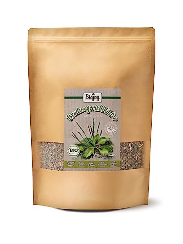Biojoy BIO-Breitwegerich-Tee (500 g), getrocknet und geschnitten, Breitwegerich Blätter, Breitwegerichkraut (Plantago major) von Biojoy