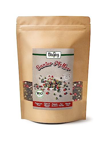 Biojoy BIO-Bunter Pfeffer ganz (500 g), Pfefferkörner bunt für Pfeffermühle von Biojoy