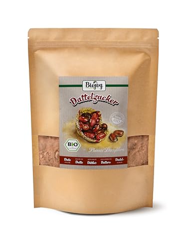Biojoy BIO-Dattelzucker (1 kg), unraffiniert, natürlich & ohne Zusätze (Phoenix Dactylifera) von Biojoy
