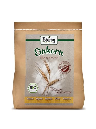 Biojoy BIO-Einkorn ganzes Korn (2 kg), Triticum monococcum von Biojoy