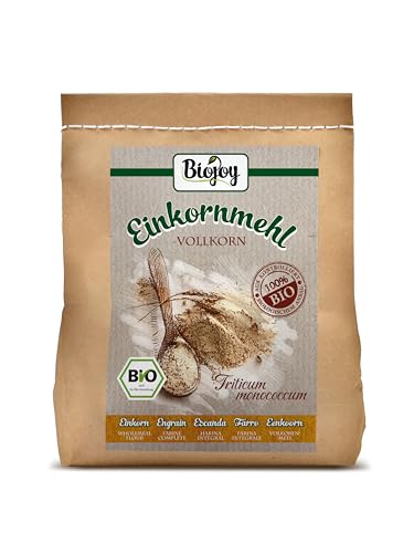 Biojoy BIO-Einkorn-mehl (2 kg), Urgetreide Vollkornmehl, Triticum monococcum von Biojoy