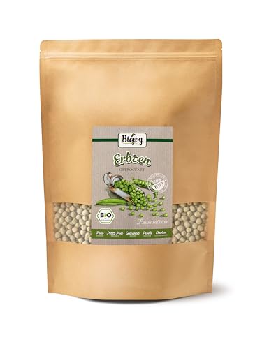 Biojoy BIO-Grüne Erbsen (1,5 kg), getrocknet und ganz, ohne Zusätze von Biojoy