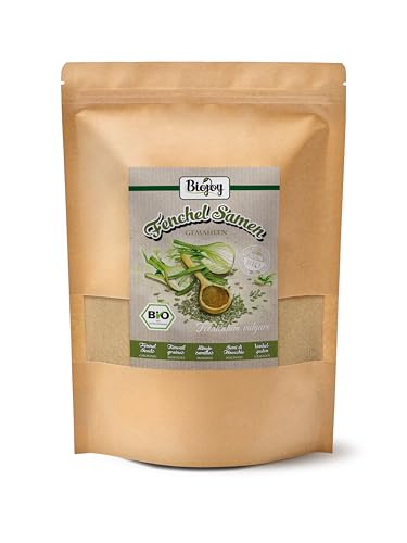 Biojoy BIO-Fenchel gemahlen (1 kg), Fenchelsamen als Pulver, Fenchelpulver (Foeniculum vulgare) von Biojoy