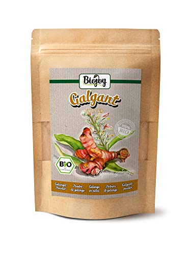 Biojoy BIO-Galgant Pulver (100 gr), Galgantwurzel schonend gemahlen (Alpinia galanga) von Biojoy