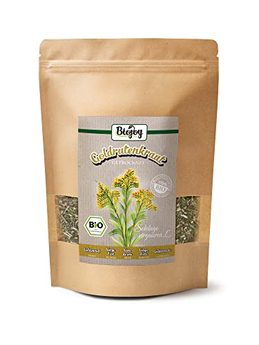Biojoy BIO-Goldrutenkraut Tee (250 gr), Goldrutentee, getrocknet und geschnitten (Solidago virgaurea) von Biojoy