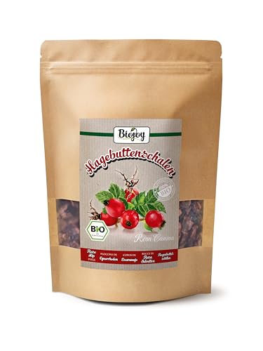 Biojoy BIO-Hagebuttenschalen getrocknet (250 g), ganz, ideal für Hagebuttenschalen-Tee (Rosa canina) von Biojoy