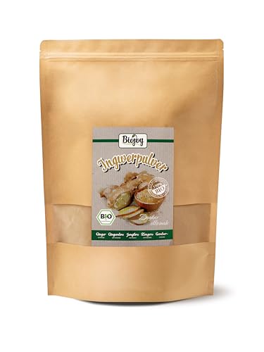 Biojoy BIO-Ingwerpulver (1 kg), Ingwer-Wurzel gemahlen, Ingwer-Tee (Zingiber officinale) von Biojoy