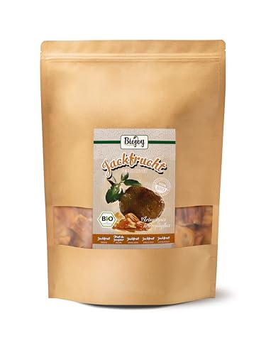 Biojoy BIO-Jackfrucht (1 kg), getrocknete und ungeschwefelte Jackfruit-Stücke von Biojoy