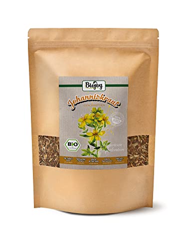 Biojoy BIO-Johanniskraut-Tee (500 g), getrocknet und geschnitten, Kräutertee (Hypericum perforatum) von Biojoy