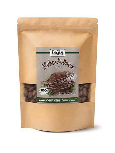 Biojoy BIO-Kakaobohnen (1 kg), Sorte Criollo aus Peru, roh und ganz, ohne Zuckerzusatz (Theobroma cacao) von Biojoy