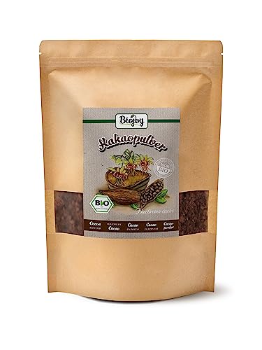 Biojoy BIO-Kakaopulver (1 kg), Sorte Criollo aus Peru, roh und naturbelassen, ohne Zuckerzusatz (Theobroma Cacao) von Biojoy