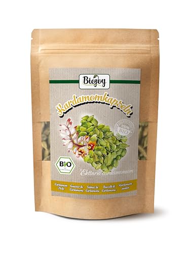 Biojoy BIO-Kardamom ganz (100 g), Kardamomkapseln grün (Elettaria cardamomum) von Biojoy