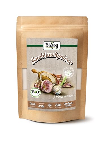 Biojoy BIO-Knoblauchpulver (250 g), Knoblauch fein gemahlen, ohne Zusätze (Allium sativum) von Biojoy