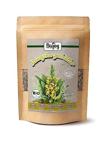 Biojoy BIO-Königskerzen-Tee (100 gr), Königskerzenblätter getrocknet und geschnitten (Verbascum thapsus) von Biojoy