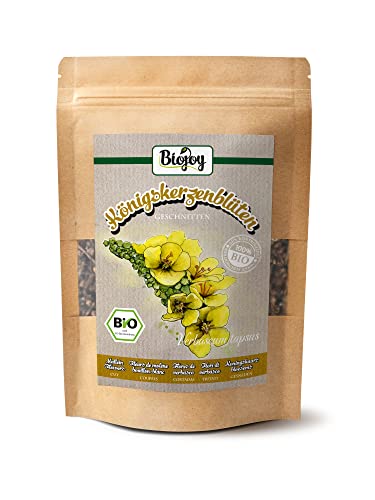 Biojoy BIO-Königskerzenblüten (100 g), getrocknet und geschnitten, Königskerzen-Tee (Verbascum thapsus) von Biojoy