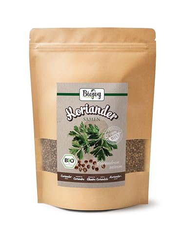 Biojoy BIO Koriandersamen, ganze Samen, Koriandersaat, Koriander ganz, ohne Zusätze, (Coriandrum sativum) (250 gr) von Biojoy