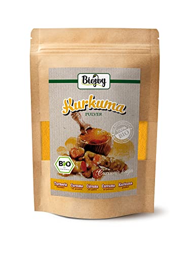 Biojoy BIO-Kurkuma Pulver (250 g), gemahlene Kurkuma-Wurzel (Curcuma longa) von Biojoy