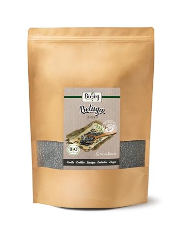 Biojoy BIO-Linsen Beluga (2,5 kg), getrocknet und ganz, Linsen schwarz, ohne Zusätze von Biojoy