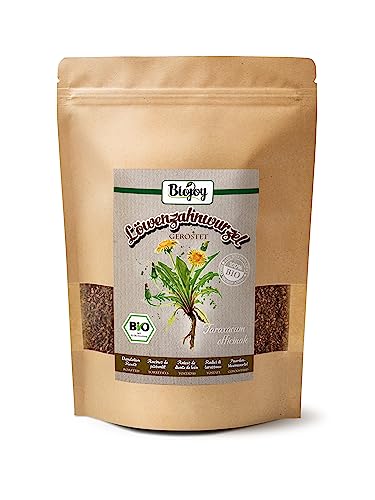 Biojoy BIO-Löwenzahnwurzel, geröstet (500 g), Kaffeeersatz ohne Koffein, nicht löslich (Taraxacum officinale) von Biojoy