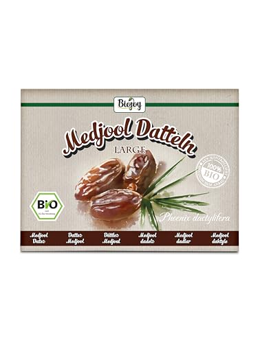 Biojoy BIO-Medjool Datteln aus Israel (5 kg), getrocknet und ganz, ungeschwefelt, Large von Biojoy