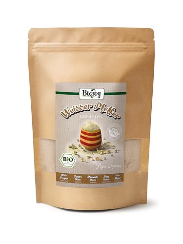 Biojoy BIO-Pfeffer weiß gemahlen (500 g), Weißer pfeffer, ohne Zusätze (Piper nigrum L.) von Biojoy