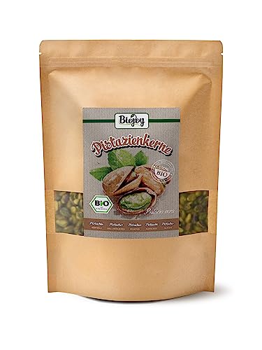 Biojoy BIO-Pistazien roh (1 kg), geschält und ungesalzen, Pistazienkerne ohne Zusatzstoffe von Biojoy