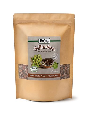 Biojoy BIO-Sultaninen (1 kg), getrocknet und ungeschwefelt von Biojoy