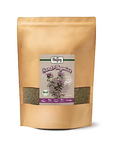 Biojoy BIO-Sand-Thymian-Tee (500 gr), getrocknet und geschnitten, Wild Thyme (Thymus serpyllum) von Biojoy
