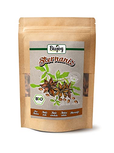 Biojoy BIO-Sternanis ganz (100 g), Sternanis-Kapseln, Sternanis-Tee (Illicium verum) von Biojoy