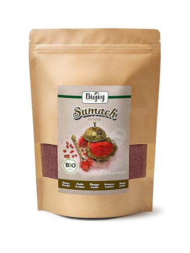 Biojoy BIO-Sumach Gewürz (500 gr), türkisch, Sumach fein gemahlen, 5% Steinsalz von Biojoy