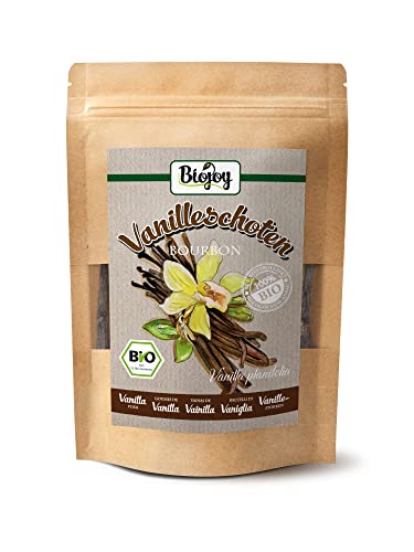 Biojoy BIO-Vanilleschoten (20 Stück), Bourbon Vanille aus Madagaskar 13-15 cm von Biojoy