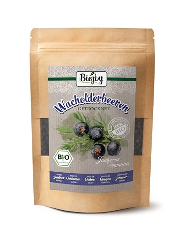 Biojoy BIO-Wacholderbeeren (100 gr), getrocknet und ganz, ohne Zusätze (Juniperus communis) von Biojoy