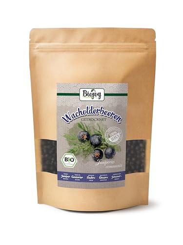 Biojoy BIO-Wacholderbeeren (250 gr), getrocknet und ganz, ohne Zusätze (Juniperus communis) von Biojoy