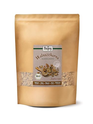 Biojoy BIO-Walnusskerne Achtel Kerne (1 kg), Walnüsse ohne Schale (Juglans regia) von Biojoy