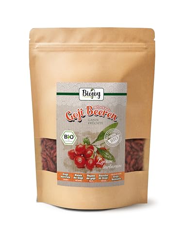 Biojoy BIO-Gojibeeren getrocknet (500 gr), ganze und ungeschwefelte Wolfsbeeren von Biojoy