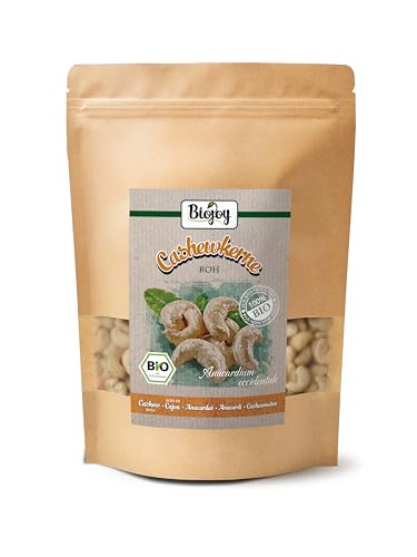 Biojoy BIO-Cashewkerne ganz (500 gr), roh und unbehandelt, Cashew-Nüsse von Biojoy