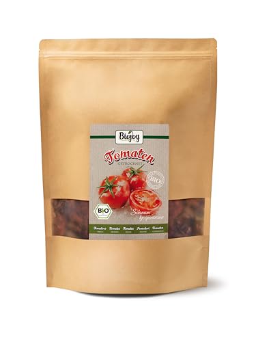 Biojoy BIO-Tomaten ohne Öl (1 kg), getrocknet und ungeschwefelt, mit 7% Steinsalz von Biojoy