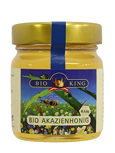 Bio AKAZIENHONIG von BioKing: sortenreiner Honig aus kontrolliert biologischem Anbau - raw - unbehandelt - naturbelassen von Bioking