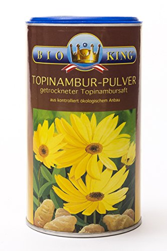 BioKing 2x 175g Bio TOPINAMBUR-Pulver, getrockneter Topinambursaft: Bio Inulin, Präbiotikum (EUR 6,99 / Dose) von Bioking