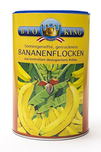 BioKing 2x 500g Bio BANANENFLOCKEN aus sonnengereiften Bananen (EUR 19,00 / Dose) von Bioking