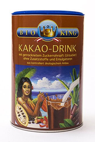 BioKing 2x 600g Bio KAKAO-DRINK mit Vollrohrzucker (EUR 6,49/ Dose) von Bioking