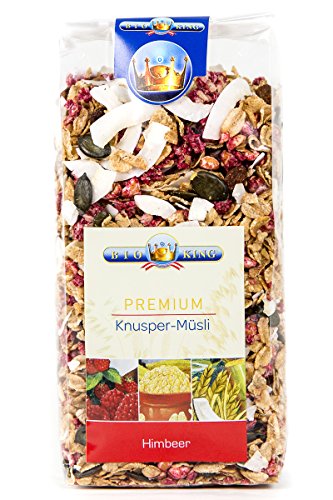 BioKing 3x 375g PREMIUM Knuspermüsli Himbeer (EUR 6,10/Pkg)… von Bioking