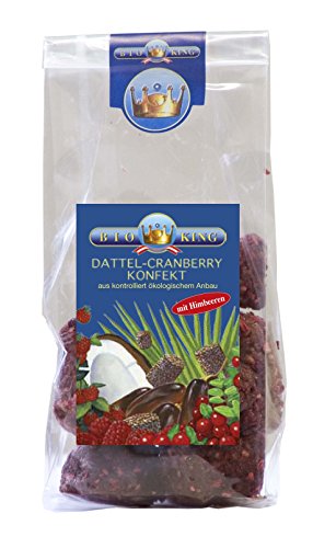 BioKing 4x 125g BIO DATTEL-Cranberrie KONFEKT (EUR 5,20/ Pkg.) von Bioking